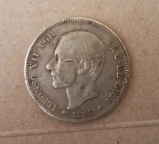 Moneda 2 Pesetas Alfonso XII 1882