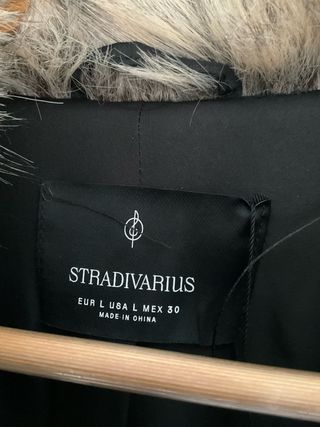 Abrigo pelo stradivarius nuevo L  veste fourrure