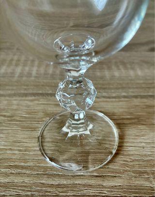 Set 6 Copas Champagne Vintage Tallo Facetado