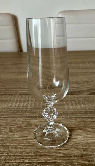 Set 6 Copas Champagne Vintage Tallo Facetado