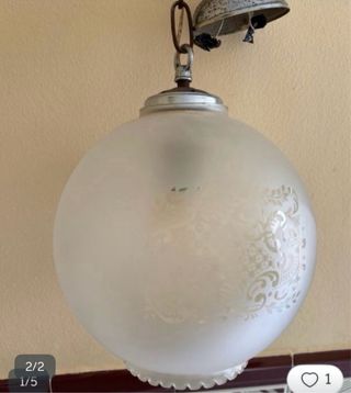 Lámpara cristal blanco