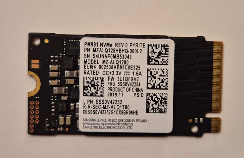 SSD NVMe Samsung 128GB M.2 2230