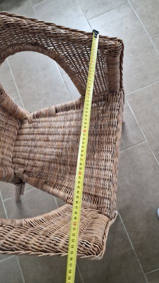 Silla Sillon de mimbre para jardín