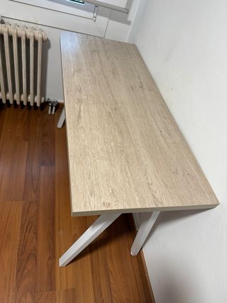 Escritorio madera y metal nuevo