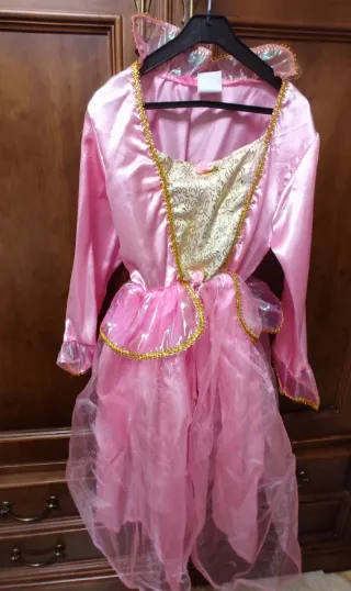 Disfraz Princesa Niña Rosa