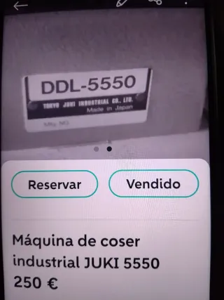 Máquina de coser industrial JUKI