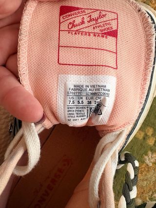 Converse Botas Rosa Talla 38