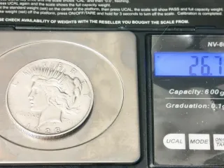 Moneda Plata Peace 1923