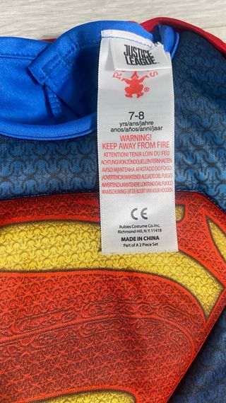 Disfraz Superman con capa