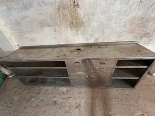 Mesa de trabajo para cocina de acero inoxidable