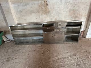 Mesa de trabajo para cocina de acero inoxidable