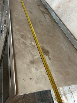 Mesa de trabajo para cocina de acero inoxidable