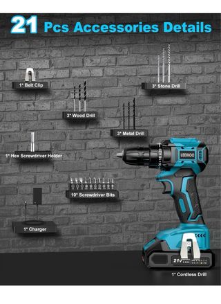 Trapano Avvitatore LEEIKOO 21V Batteria