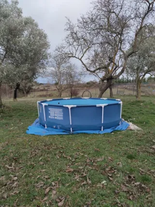 Piscina desmontable azul