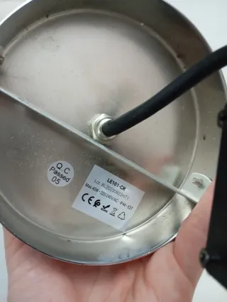 Lámpara globo moderna cromada