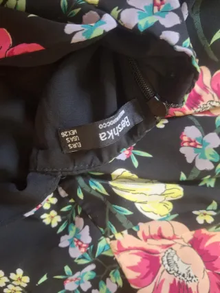 Mono Palazzo Bershka Estampado Flores Talla S