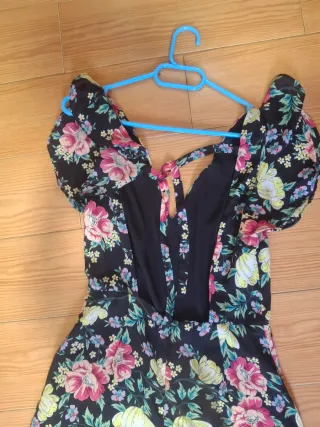 Mono Palazzo Bershka Estampado Flores Talla S