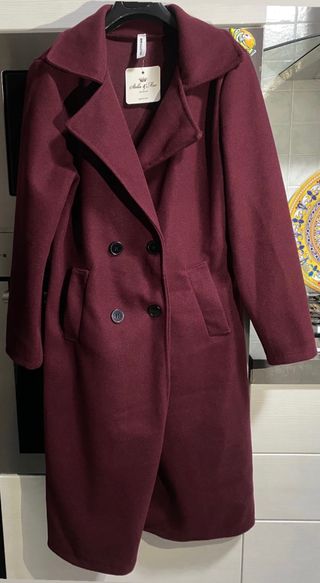 Cappotto Stella & Marc doppio petto bordeaux
