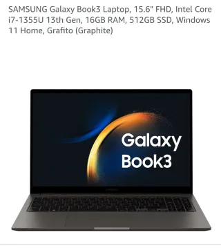 SAMGUNG PC BOOK 3 I7 12 generación táctil teclado