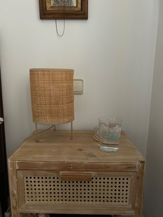 Lámpara Zara Home Ratán y Metal