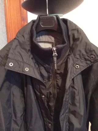 Cazadora hombre negra