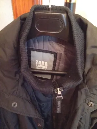 Cazadora hombre negra