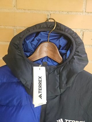 Chaqueta Adidas Terrex Plumón Azul/Negro