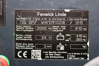 TRANSPALETA ELECTRICA LINDE CONDUCTOR MONTADO