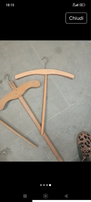 Appendiabiti vintage legno anni '50