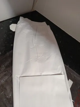 Pantalón de trabajo blanco talla 36