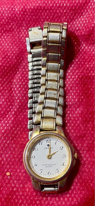 Reloj Jemis Mujer Chapado Oro Sumergible