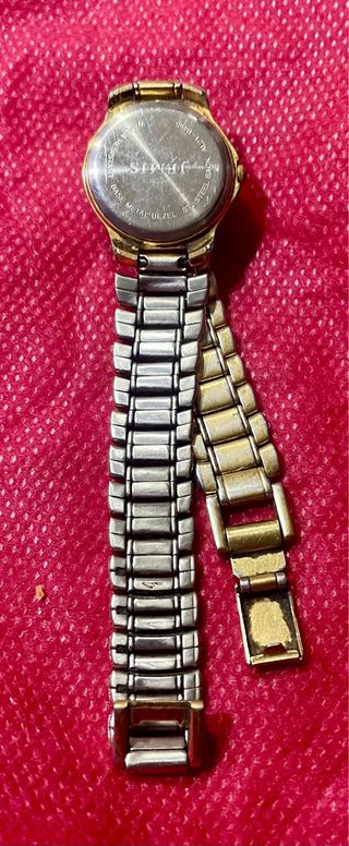 Reloj Jemis Mujer Chapado Oro Sumergible