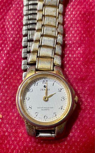 Reloj Jemis Mujer Chapado Oro Sumergible