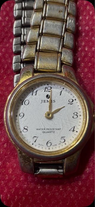 Reloj Jemis Mujer Chapado Oro Sumergible