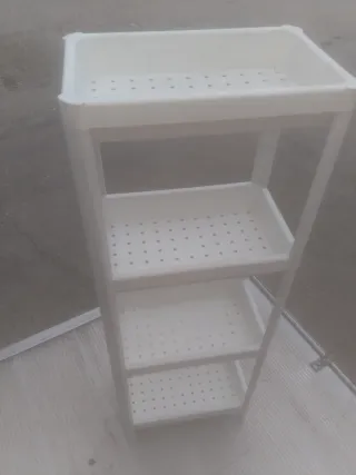 Estantería Plástico Blanca 4 Niveles