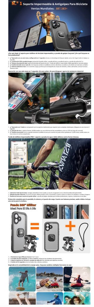 NUEVO! Soporte Movil Bicicleta Moto para iPhone