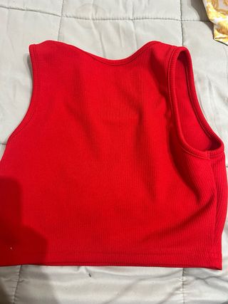 Top Verano Rojo SHEIN Talla XS