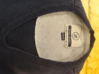 Gilet blu scollo a V