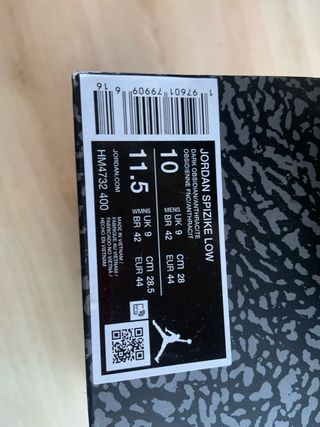 Jordan Spizike Low Negro/Gris