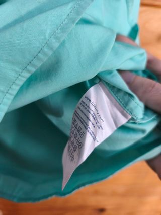 Camisa Tommy Hilfiger Color Verde Azulado Talla M.