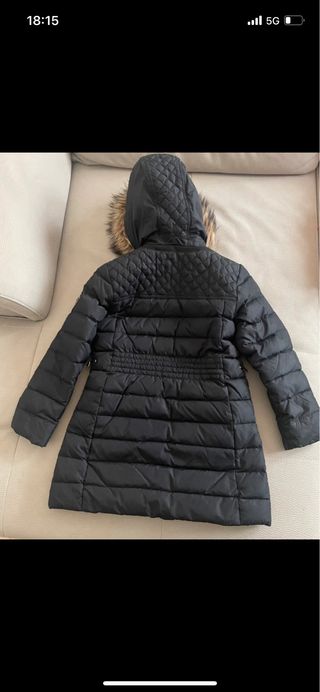 Abrigo niña Geox negro con capucha