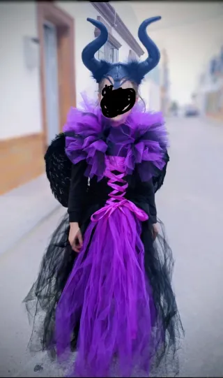 Disfraz Maléfica Niña 6-7 Años