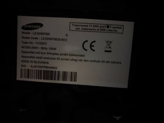 Televisión LCD Samsung 32”  LE32M87BD