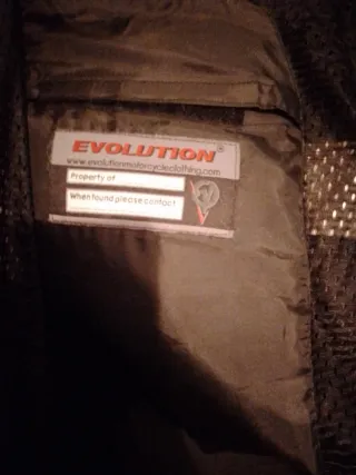 Cazadora Negra y Azul de moto con protecciones