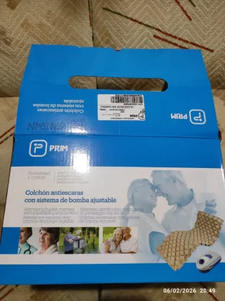 Colchón antiescaras Prim con bomba de ortopedia