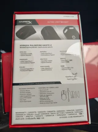 Ratón Gaming HyperX Haste 2 Wireless Negro sin abr