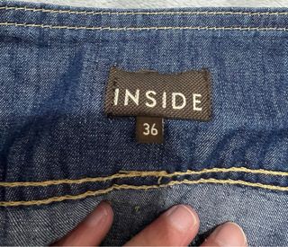 Falda vaquera botones dorados