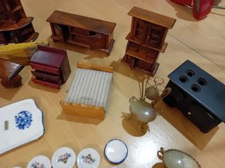 Arredamento casa bambole legno vintage