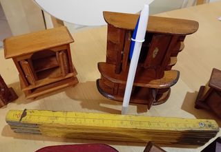 Arredamento casa bambole legno vintage