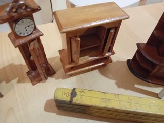 Arredamento casa bambole legno vintage